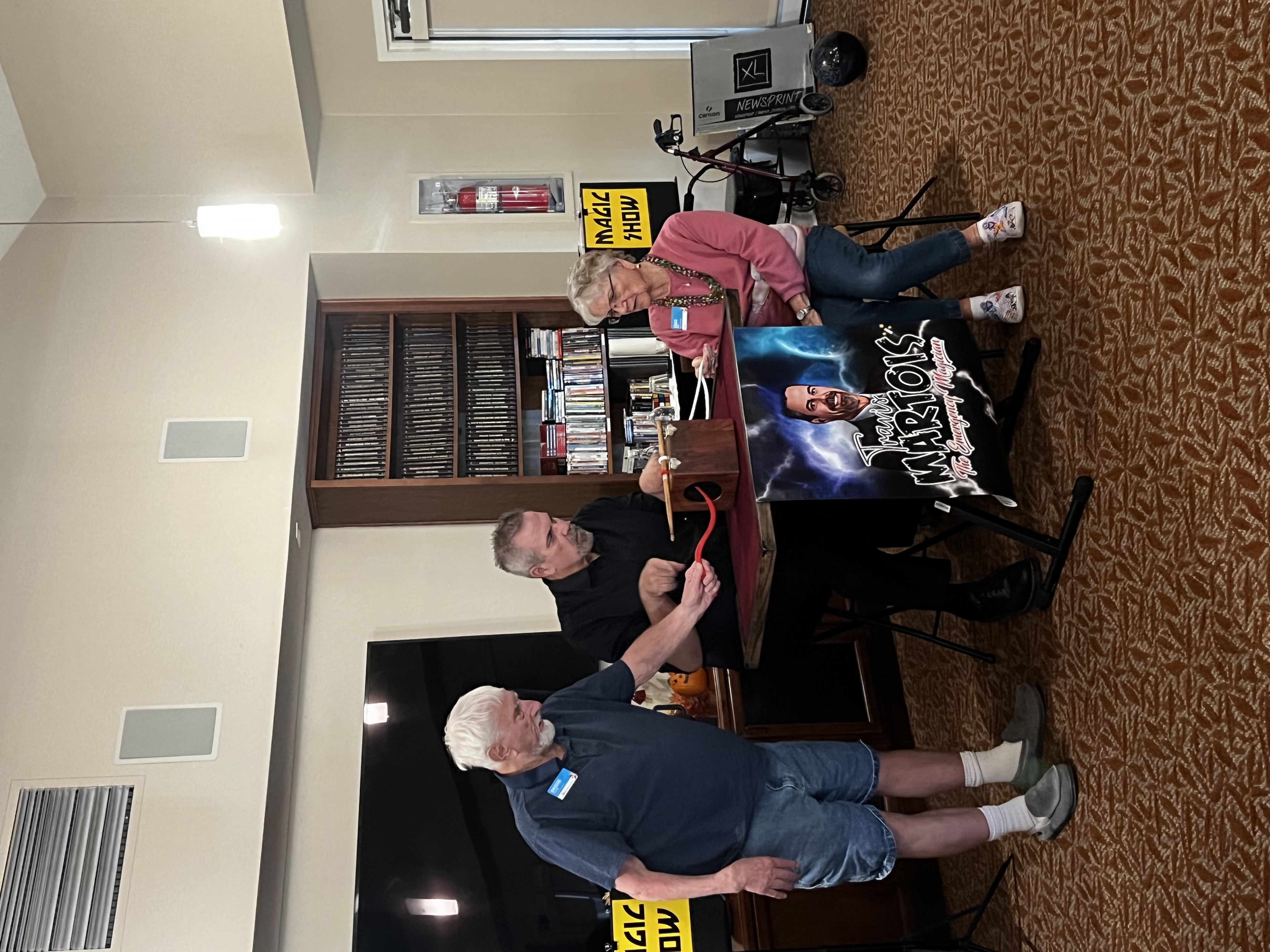 Senior center magic show