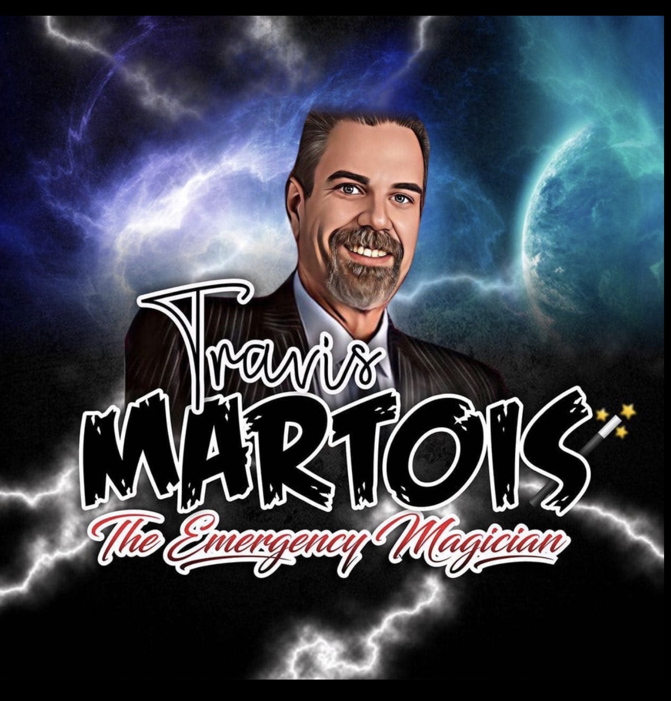 Travis Martois - The Emergency Magician cosmic portrait